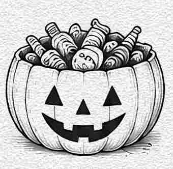 Halloween Candy Bowl Craft