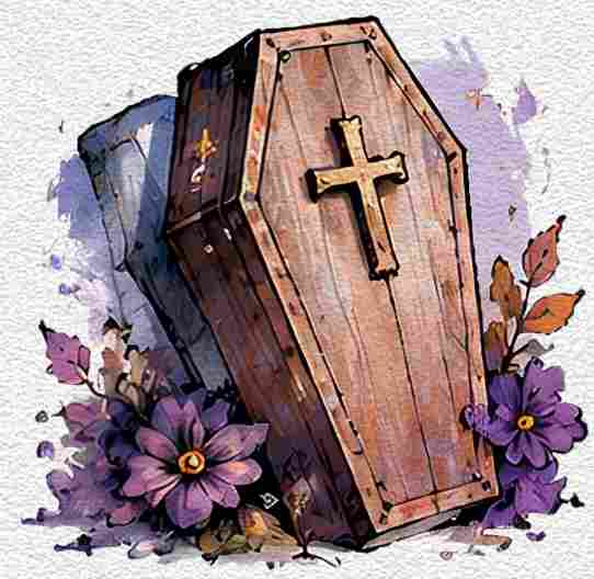 Halloween Coffin Doodle