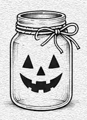 Halloween Mason Jar Lantern