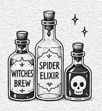 Halloween Potion Bottles