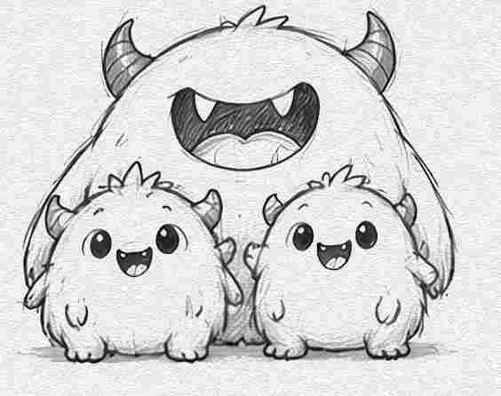 Happy Monster Family