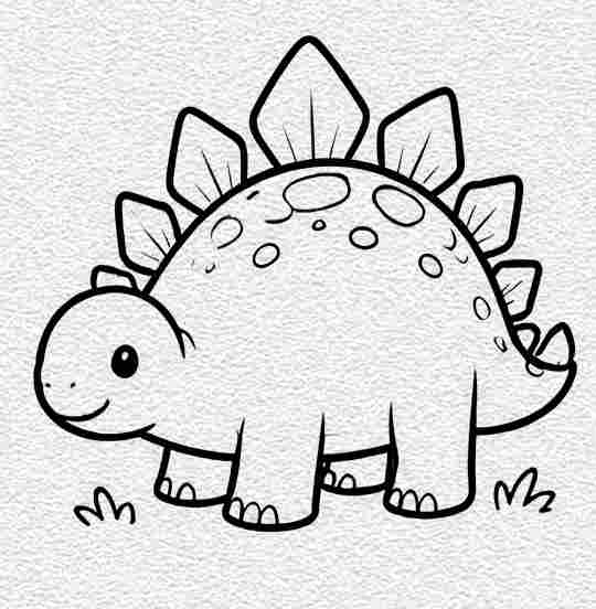 Happy Stegosaurus