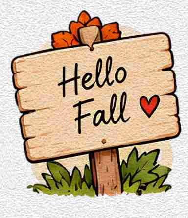 Hello Fall Sign