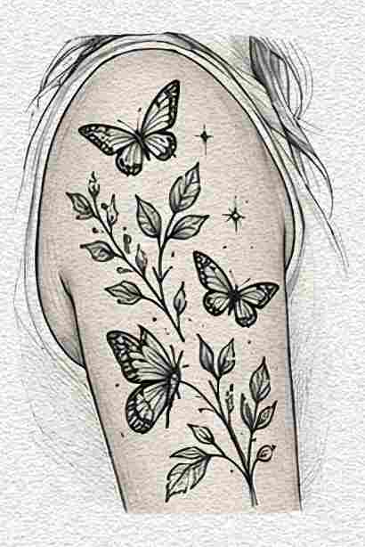 Leaves and Butterflies