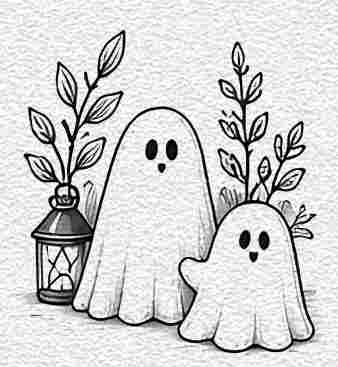 Mini Ghost Table Decorations