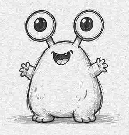 Monster with Tiny Arms