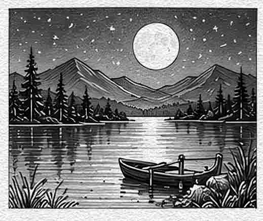 Moonlit Lake