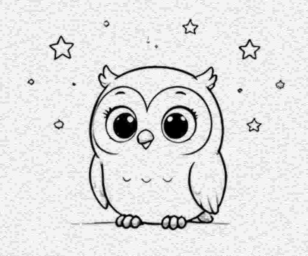 Owl Beneath the Stars