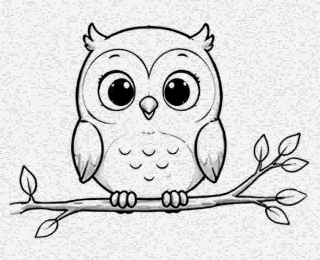 Owl Sitting on a Branch