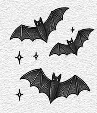 Paper Bat Wall Decoration