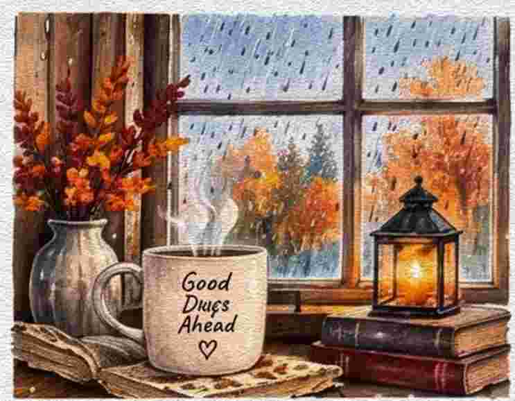 Rainy Autumn Window