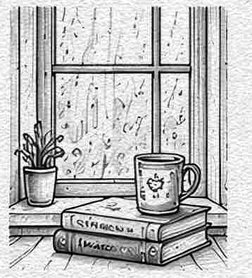 Rainy Window View