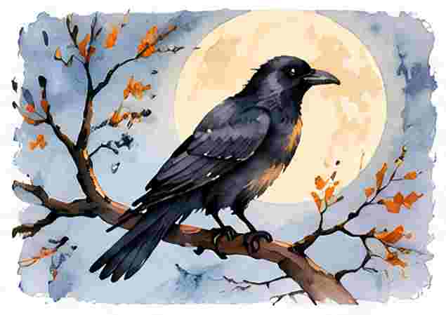 Raven on a Bare Branch