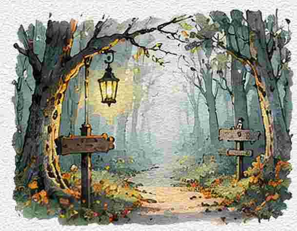 Shadowy Forest Path