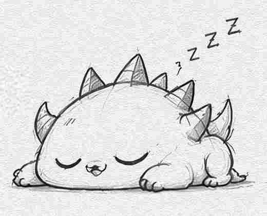 Sleepy Chibi Monster