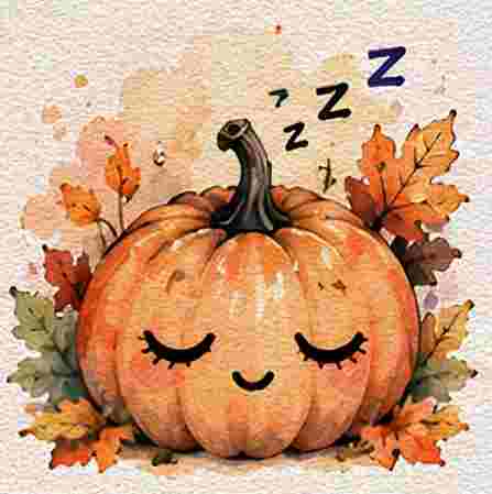 Sleepy Jack-o’-Lantern