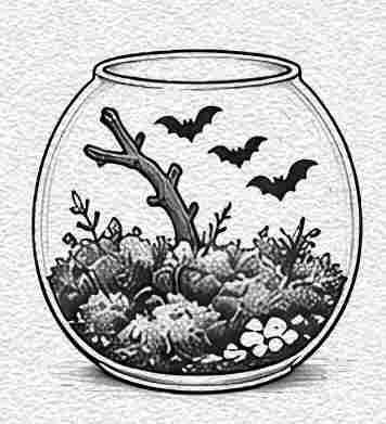 Spooky Bat Terrarium
