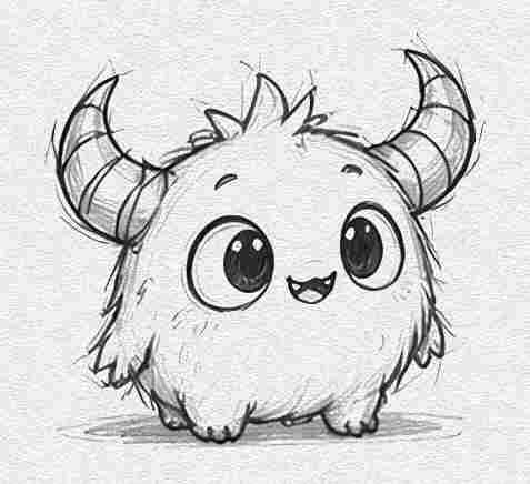 Tiny Horned Monster