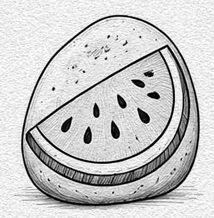 Watermelon Slice Rock