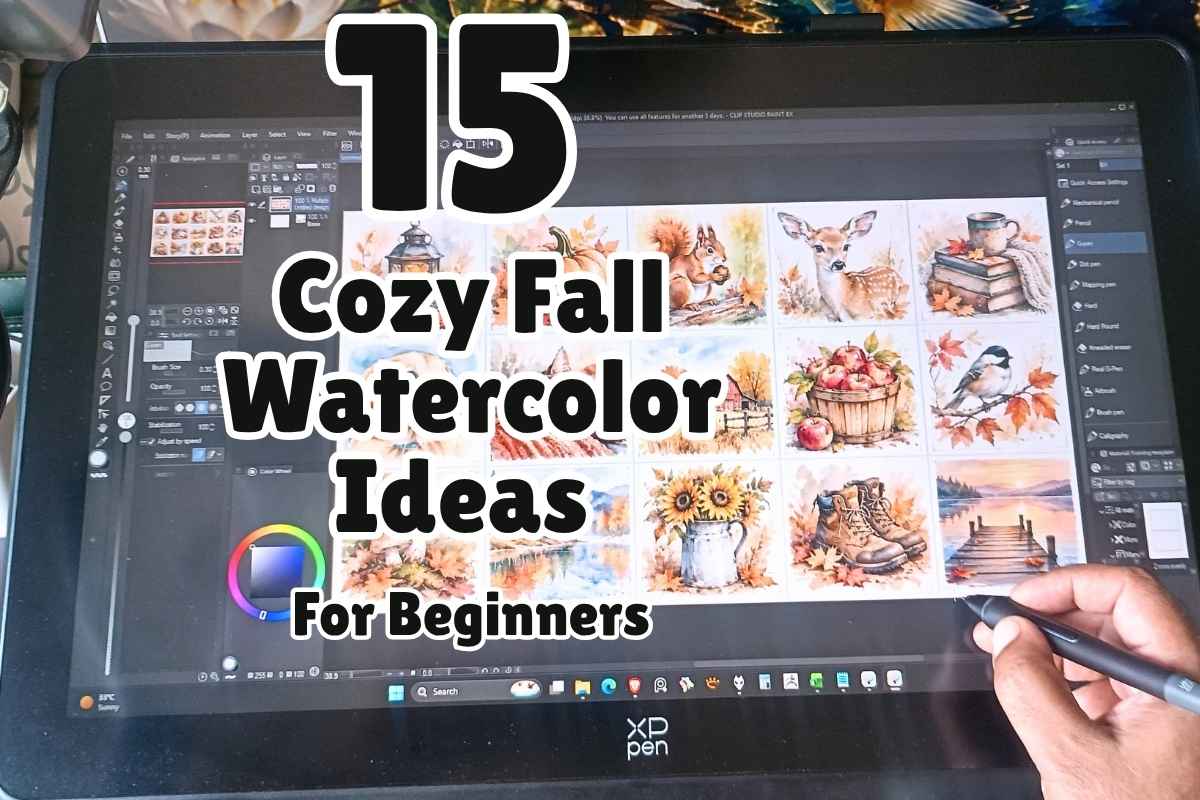 15 Cozy Fall Watercolor Ideas for Beginners