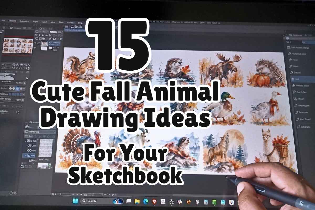 15 Cute Fall Animal Drawing Ideas for Your Sketchbook