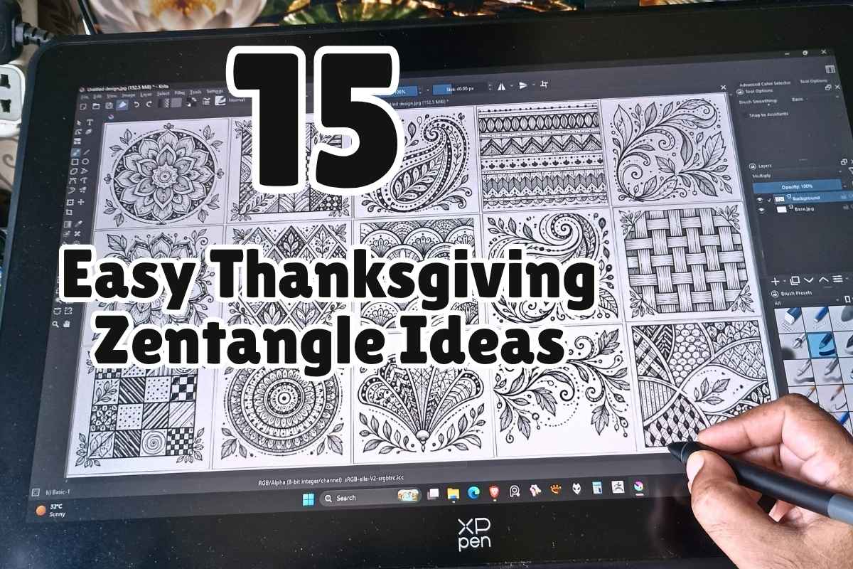 15 Easy Thanksgiving Zentangle Ideas