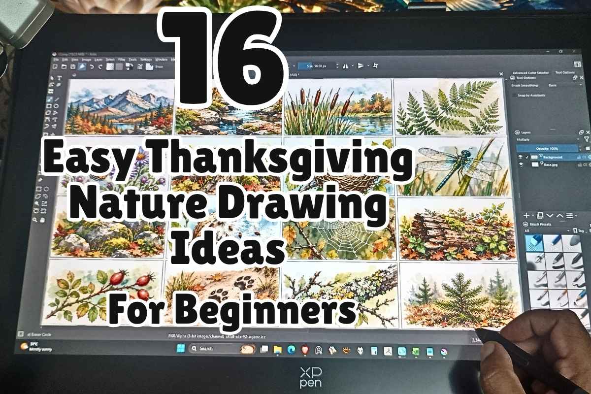16 Easy Thanksgiving Nature Drawing Ideas for Beginners
