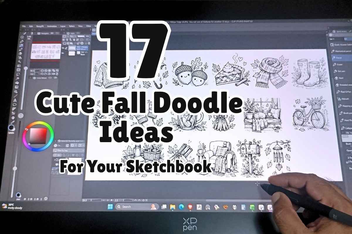 17 Cute Fall Doodle Ideas for Your Sketchbook