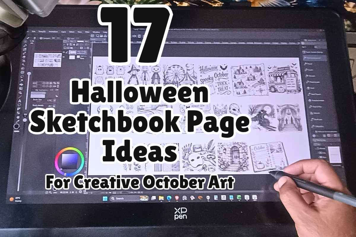 17 Halloween Sketchbook Page Ideas for Creative October Art