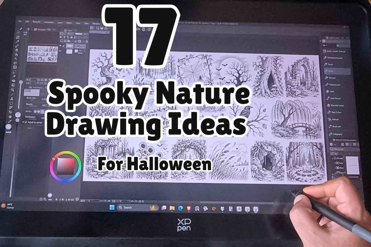 17 Spooky Nature Drawing Ideas for Halloween