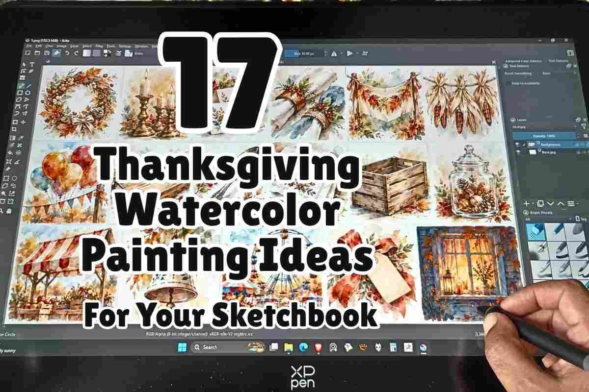 17 Thanksgiving Watercolor Painting Ideas for Your Sketchbook