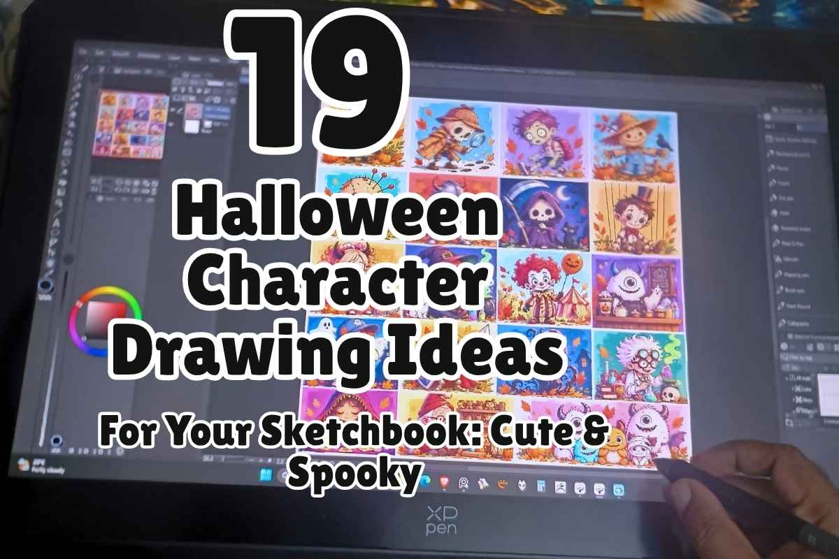 19 Halloween Character Drawing Ideas for Your Sketchbook Cute & Spooky