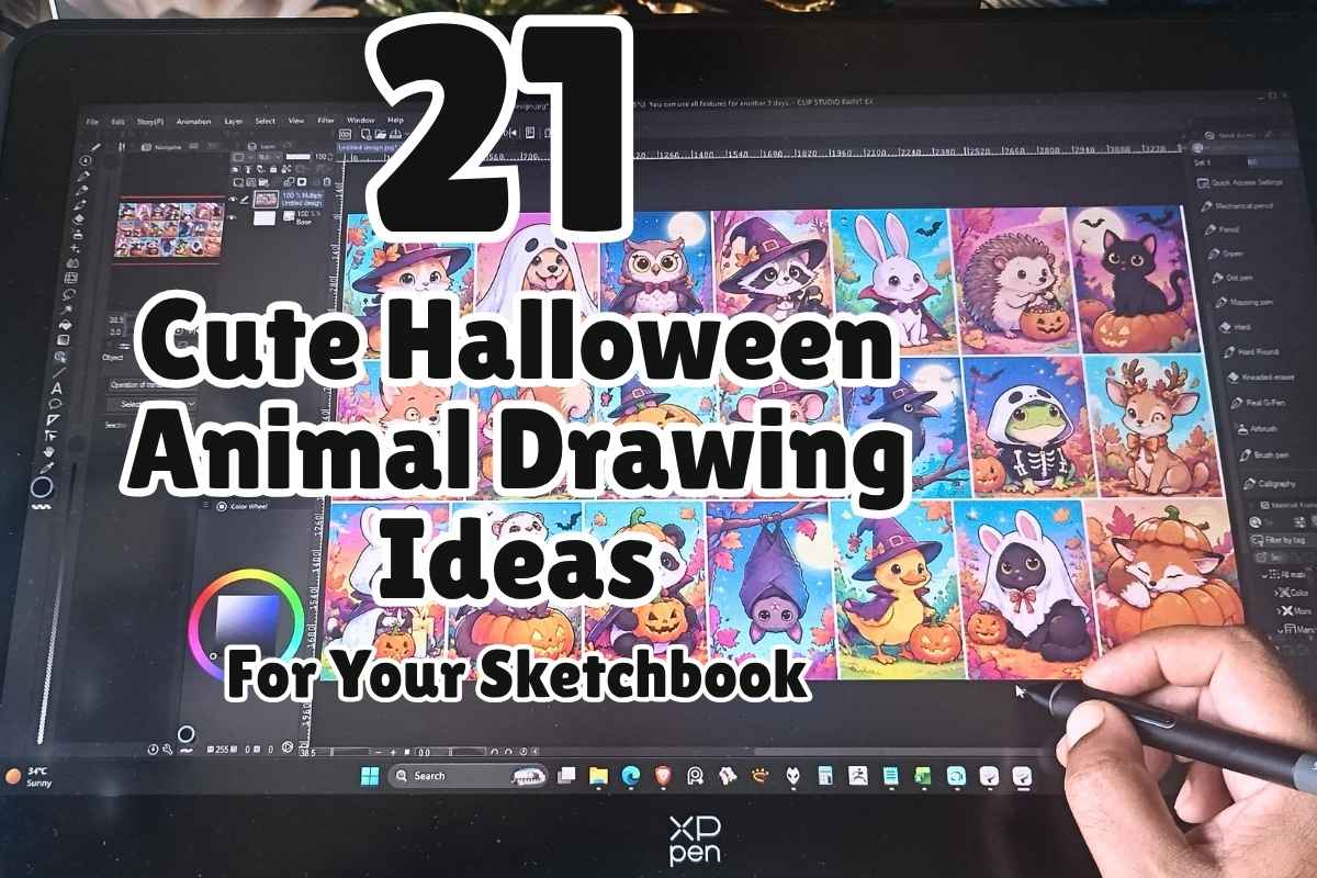 21 Cute Halloween Animal Drawing Ideas for Your Sketchbook