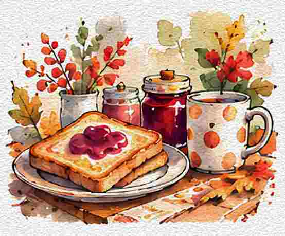 Autumn Breakfast Table