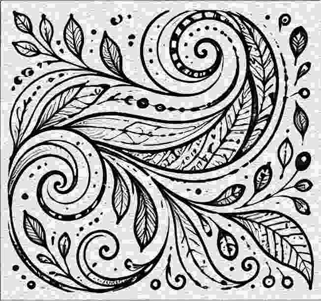 Autumn-Inspired Abstract Swirls