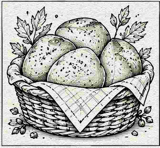 Basket of Dinner Rolls