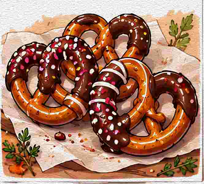 Chocolate-Dipped Pretzels