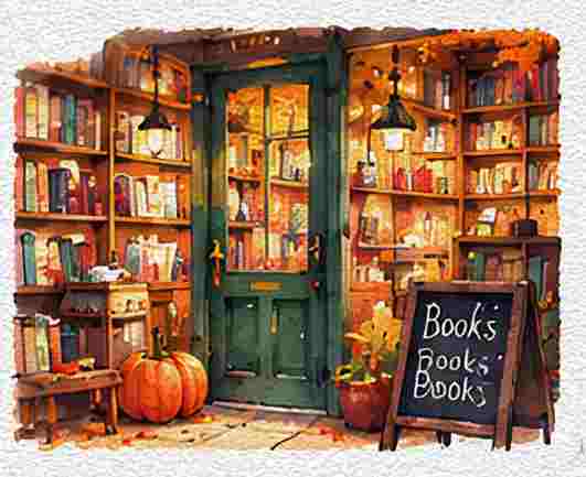 Cozy Bookshop Interior