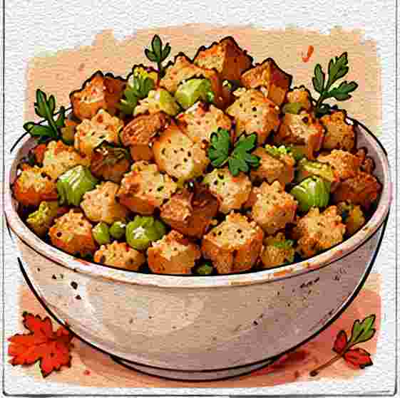 Cozy Bread Stuffing Bowl