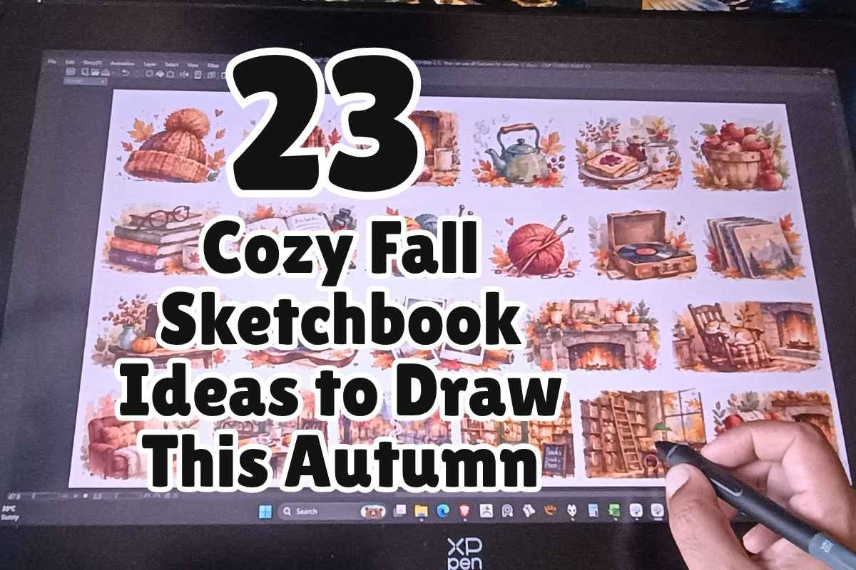 Cozy Fall Sketchbook Ideas to Draw This Autumn
