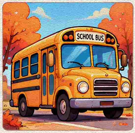 Cute School Bus