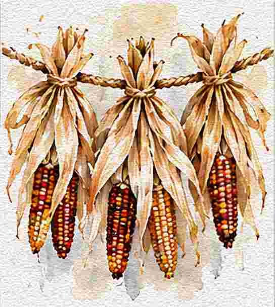 Decorative Corn Husk Garland