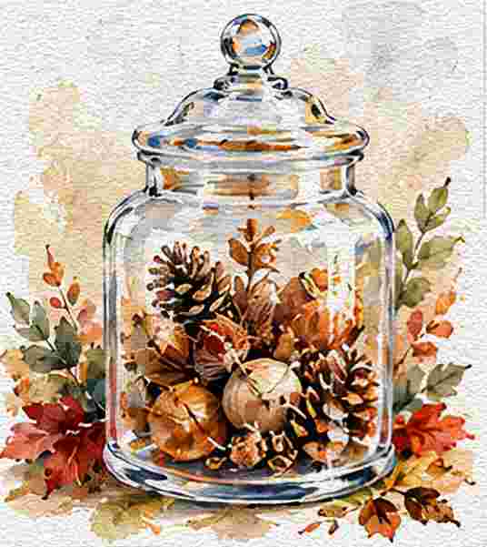 Decorative Glass Apothecary Jar