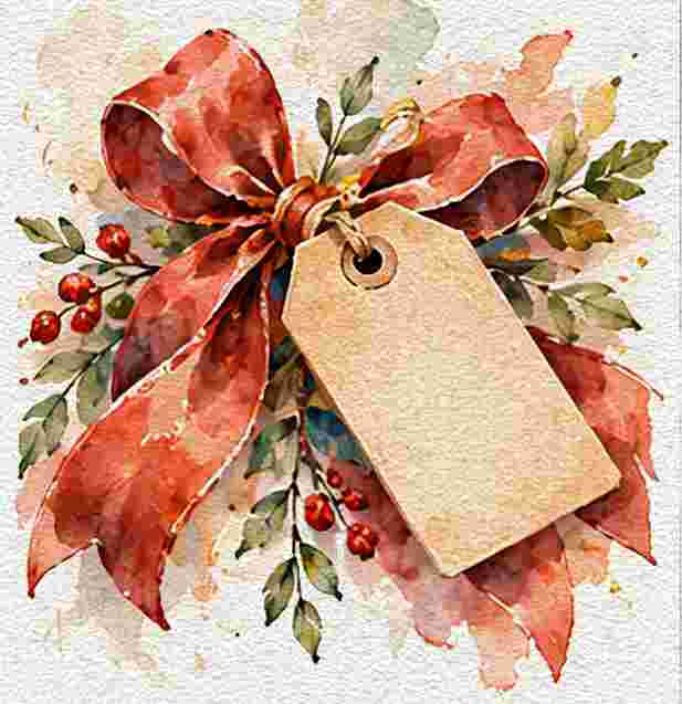 Decorative Ribbon and Gift Tag