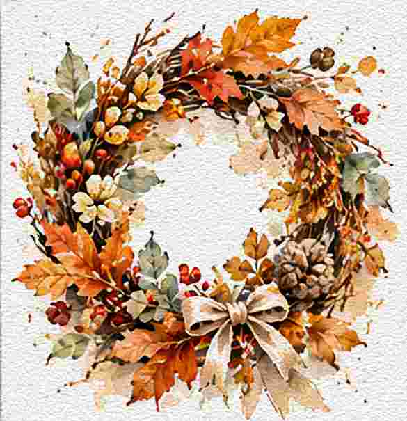 Elegant Thanksgiving Wreath