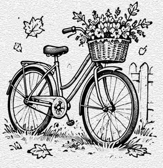Fall Bicycle Basket