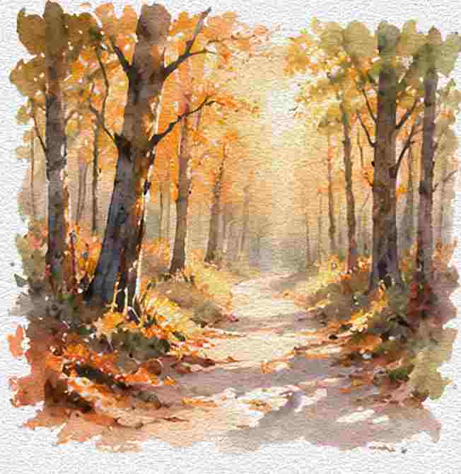 Forest Clearing With Sunlight
