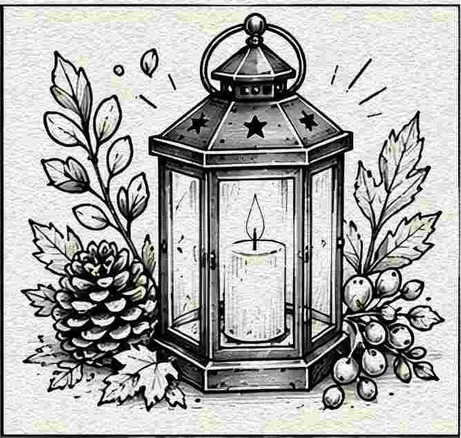 Glowing Autumn Lantern
