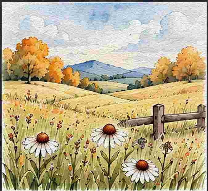 Golden Autumn Meadow