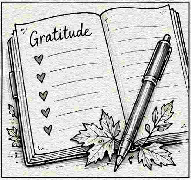 Gratitude Journal with a Pen